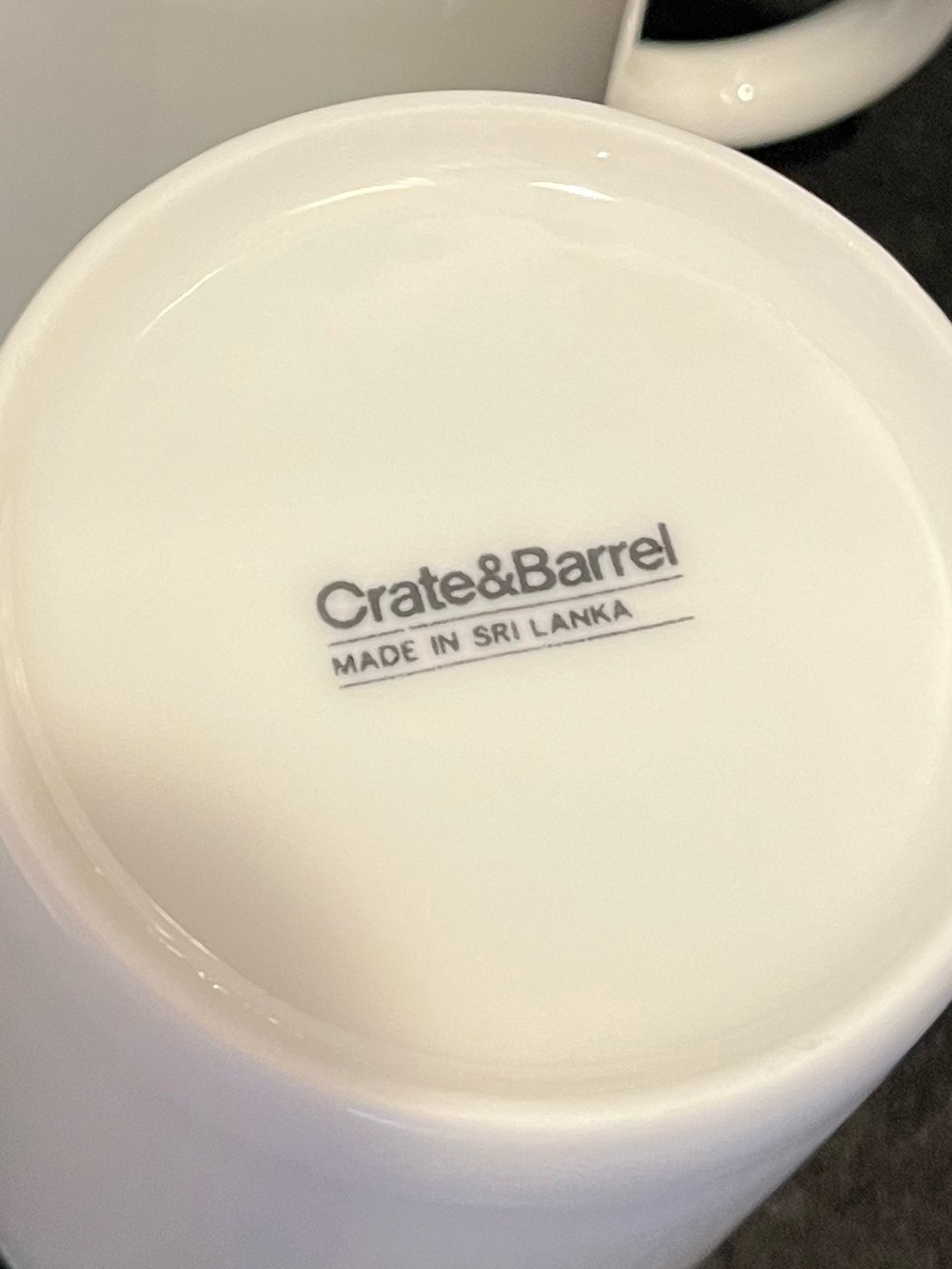 Crate & Barrel White Coffee Mug - Set of 2 - Picture 8 of 11